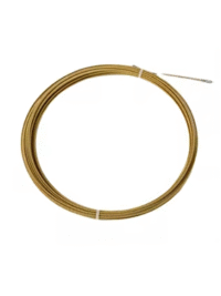 Extractor de alambre de acero dorado con resorte